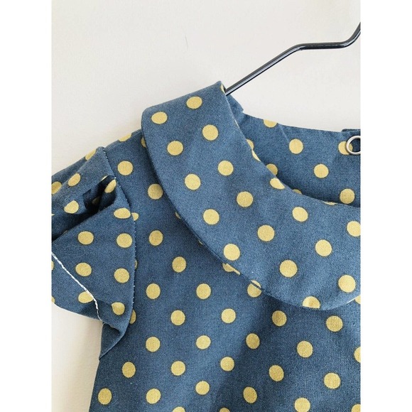 Fleur + and Dot Handmade Childhoods Dress Good Golly Polka Dot Girls Sz 2T USA - Picture 7 of 8
